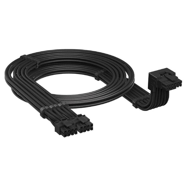 Corsair Right Angled Embossed 12VHPWR Cable 650mm Type-5 Style-A Black