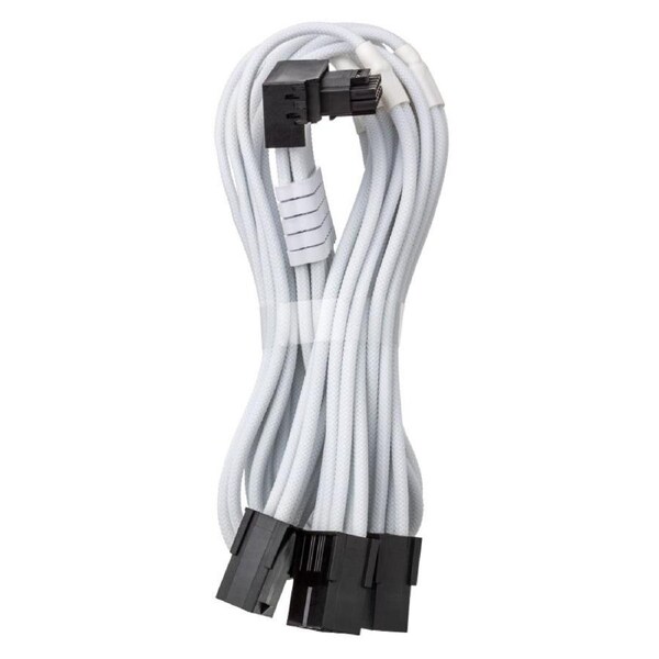CableMod Pro ModMesh 12V-2x6 90 Deg PCIe Extension Variant B Triple 8-pin White