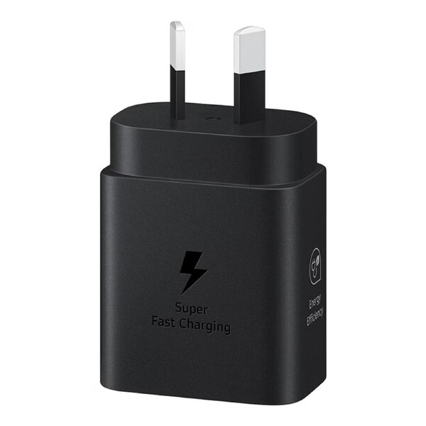 Samsung 25W USB-C AC Black Power Adaptor - No Cable (EP-T2510NBEGAU)