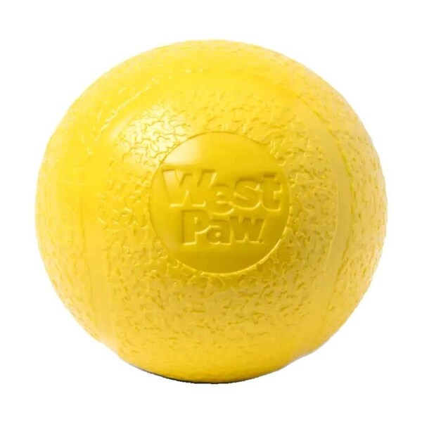West Paw Echo Boundr Pet Dog Ball Throwing Soft Chew Toy Large Dandelion