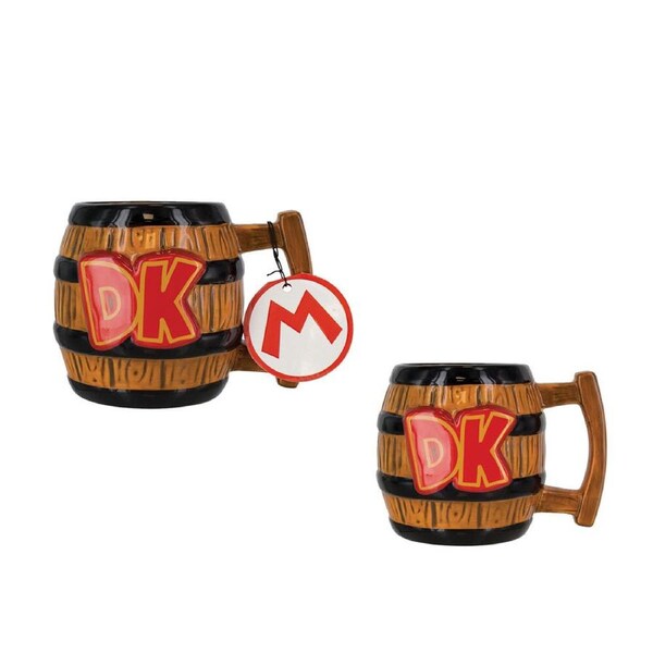 Nintendo Donkey Kong 3D Shaped Ceramic 400ml Mug Drinkware Kids/Children 12y+