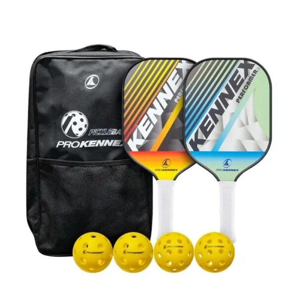 7-Piece Pro Kennex Pickleball Set w/ Balls, Paddles & Carry/Storage Bag