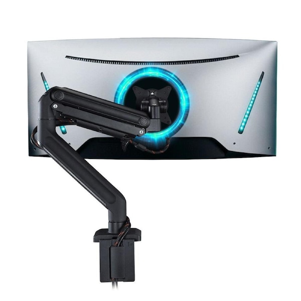 Single Screen Monitor Stand Arm Computer PC Desk Mount Bracket Gas Spring Adjustable Holder 17-50 Inch HD LED LCD TV 75x75mm 100x100mm VESA PLASA 25kg