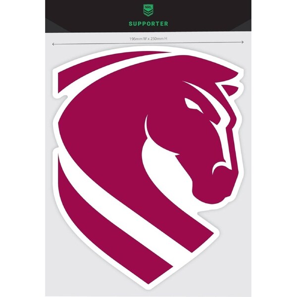 NRL Mega Decal - Brisbane Broncos - Secondary Logo - Car Sticker 250mm