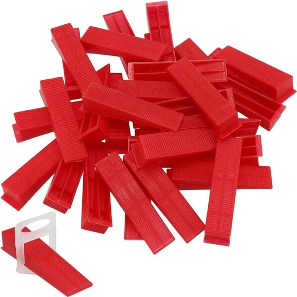 Nevenka 400Pcs Tile Leveling System Reusable Wedges