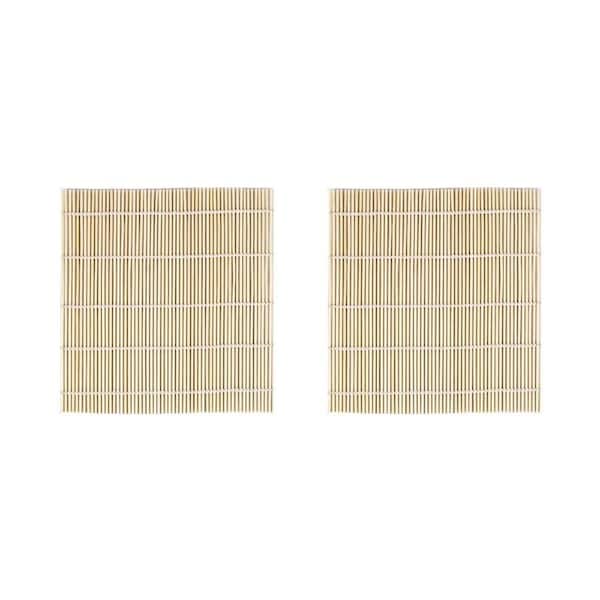 Bamboo Sushi Curtain Rolling Mat Non-Stick for Sushi Making Easy to Clean