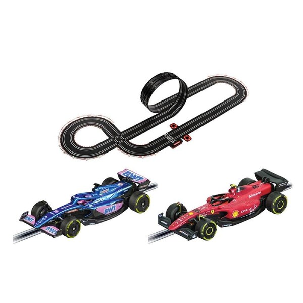 Carrera GO!!! 1:43 Scale F1 Speed Competition 5.3m Track Slot Car Set Model Toy