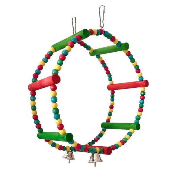 Parrot Swing Toy Bird Perch Stand for Birds Cage Toy Interactive Play Equipment