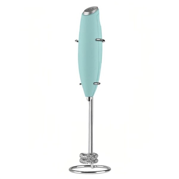 Catzon 2 Speed Powerful Milk Frother Wand Ultra Fast Handheld Drink Mixer-SkyBlue
