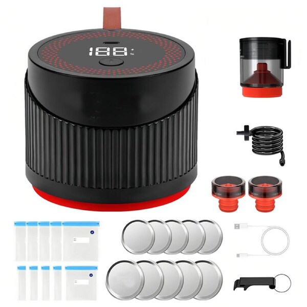 Catzon 4in1 Electric Mason Jars Vacuum Sealer Vacuum Container Food Sealer