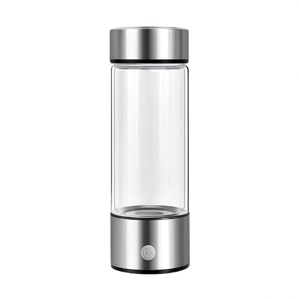 Catzon Hydrogen Water Bottle Portable Hydrogen Water Ionizer-Silver