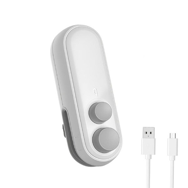 Catzon 2in1 Mini snack bag sealing machine Heat snack bag selaer-White