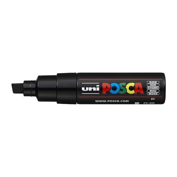 Posca PC-8M Bold Chisel Black