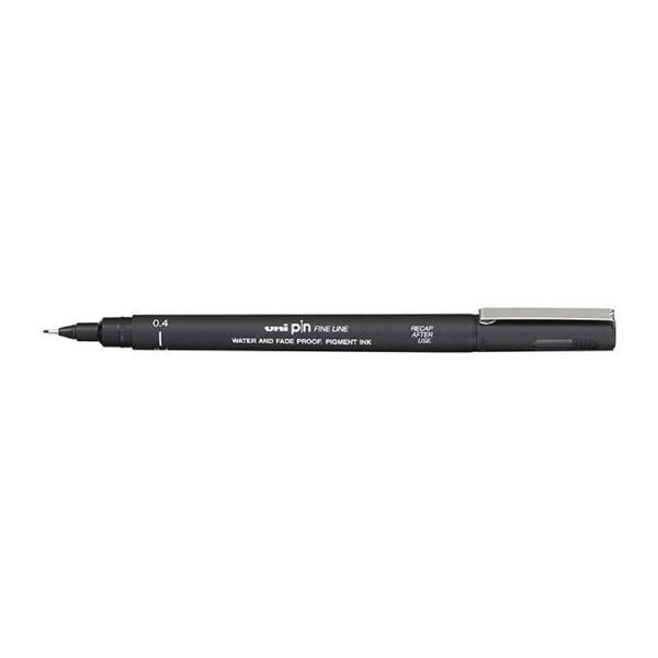 uni Pin FineLiner 0.4 Blk Bx12