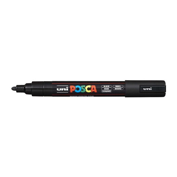 Posca PC-5M Med Blt Paint Blk
