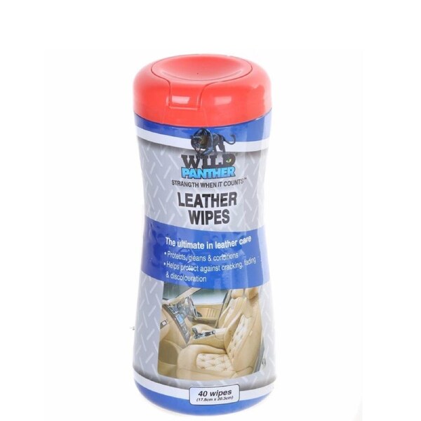 3 x WILD PANTHER Leather Cleaning Wipes for&nbsp;Car's Interior - 40pcs