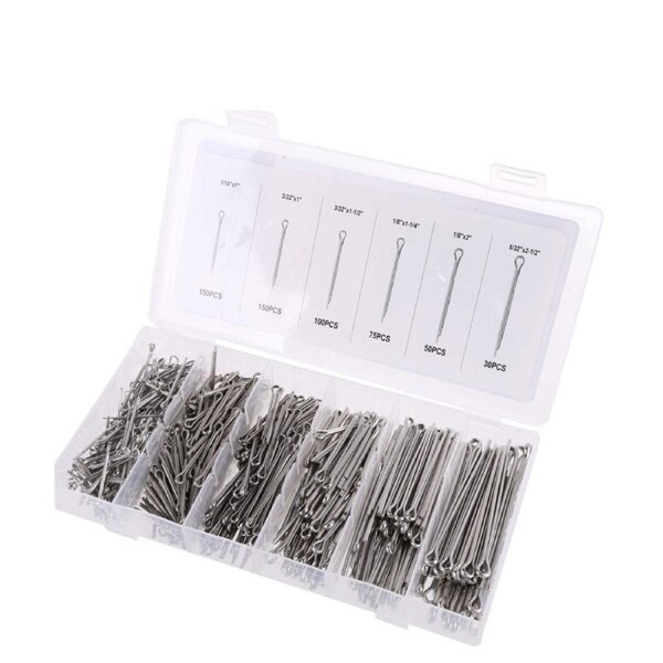555pcs x JMV Stainless Steel Cotter Pin Assortment
