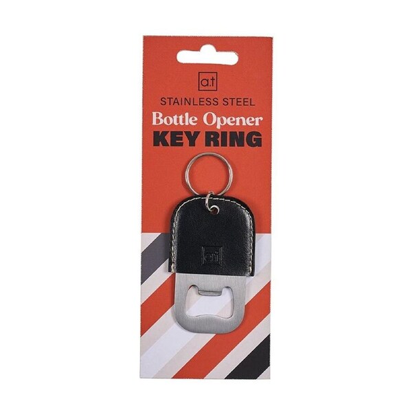 Annabel Trends Mens Stainless Steel Bottle Opener Key Ring 7.5x4.5cm