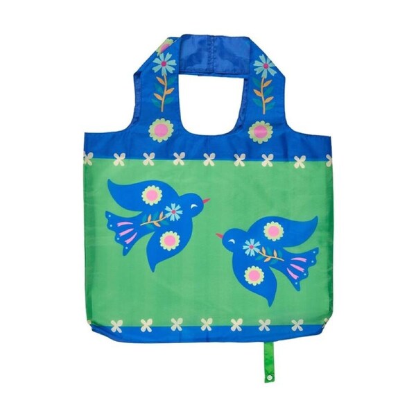Annabel Trends Reusable 20kg Capacity Shopping Tote Bag 50x42cm Fiesta Bird