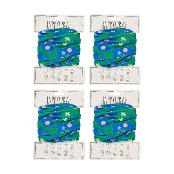4PK Annabel Trends Happywrap Women's Hair Accessory 50x25cm Fiesta Birds