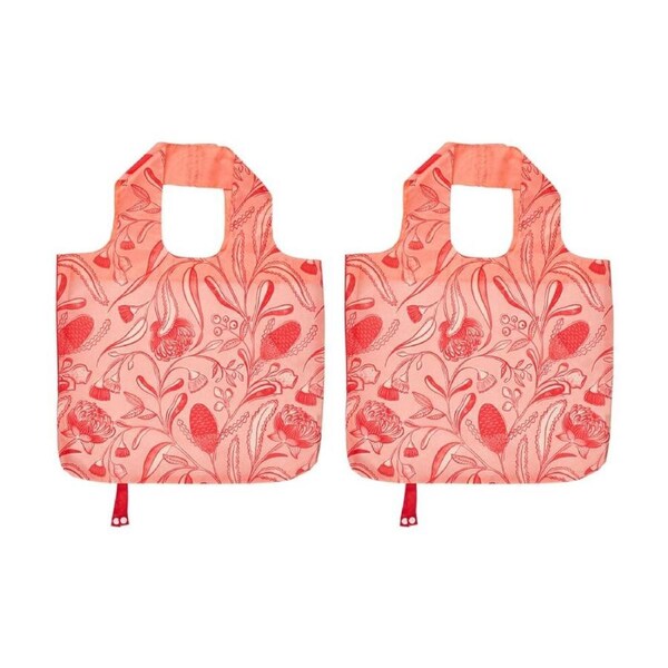 2PK Annabel Trends Reusable Shopping Tote Bag 50x42cm Trailing Natives