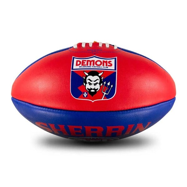Melbourne Demons AFL SHERRIN Club Leather - Size 5