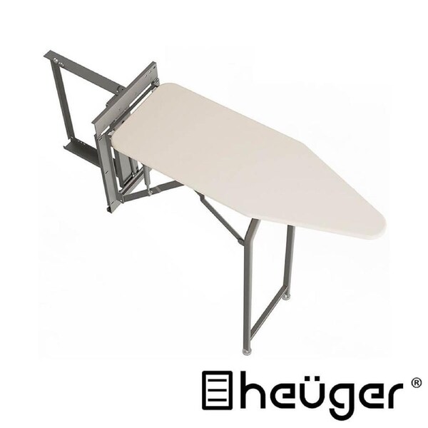 HEUGER Replacement Cover for Heuger Side-Mounted Retractable Folding Ironing Board - White