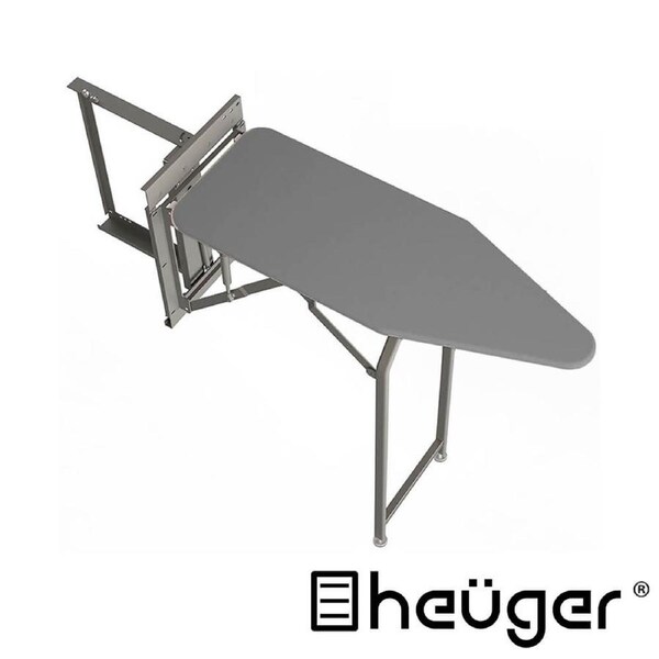 HEUGER Replacement Cover for Heuger Side-Mounted Retractable Folding Ironing Board - Grey