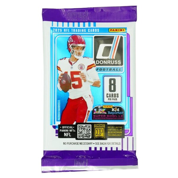 Panini NFL 2025 Donruss Football Trading Card Retail Pack