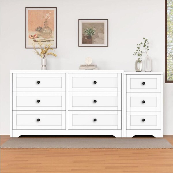 ALFORDSON 6 Chest of Drawers Bedside Table Storage White