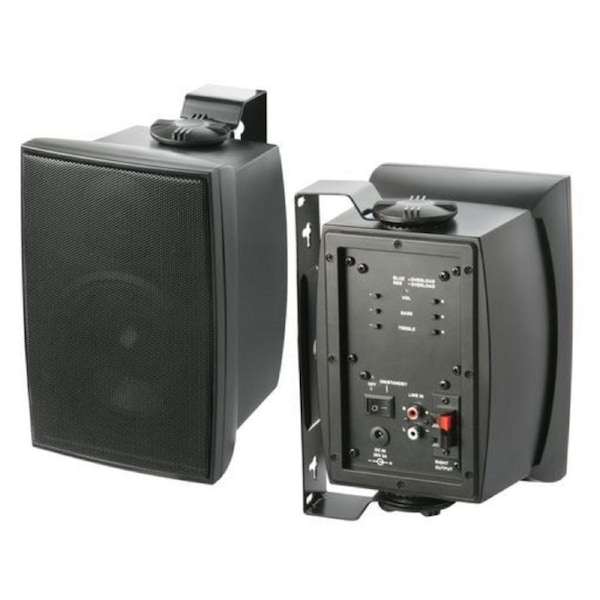 Accento Dynamica ADS5A40BK 5inch Active Stereo Amplifier Speaker Pair Black