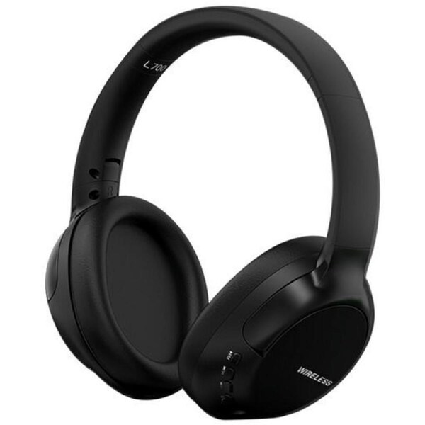 L700-BK Over-Ear Wireless Handsfree Foldable Bluetooth 5.1 Headphones Black
