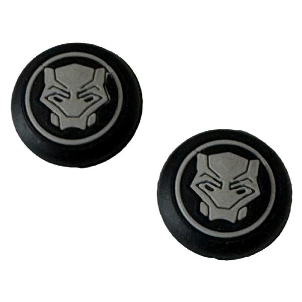 Thumb Grips x 2 For PS4 PS5 XBOXONE Xbox Toggle Cover Cap Black Panther Grey