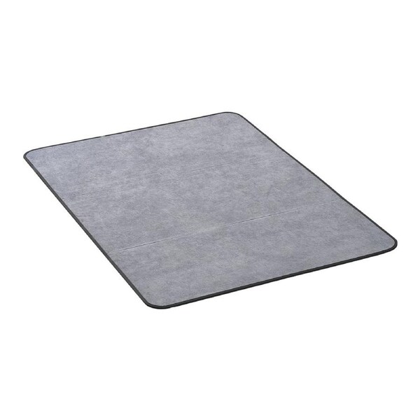 Chair Mat for Hard Floors, 915 x 1225 mm Office Chair Mat with Non-Slip Backing, Corduroy Floor Protector for Rolling Chairs Under Desk, Grey
