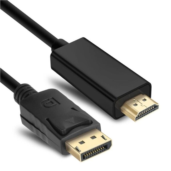 NewBee 1m DisplayPort to HDMI Cable, 1080p@60Hz, Male to Male [NB-DP-HDMI-01-MM]