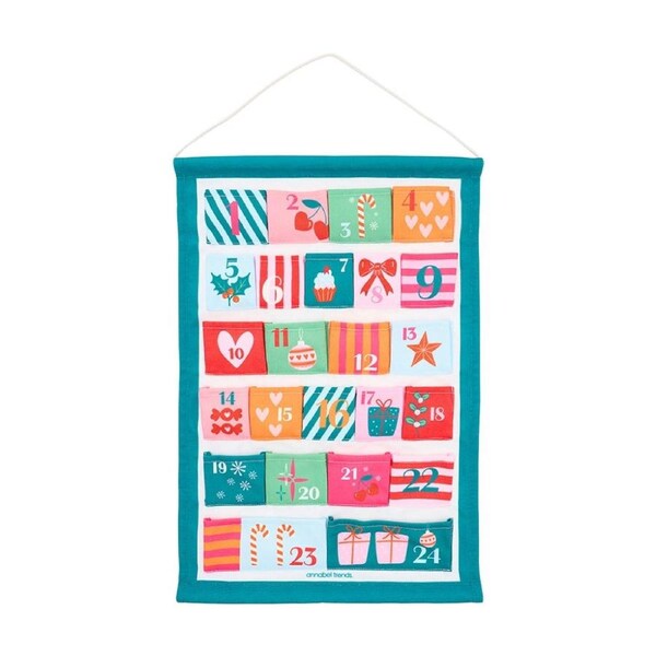 Annabel Trends Reusable Fabric Christmas Advent Calendar 39x58.5cm