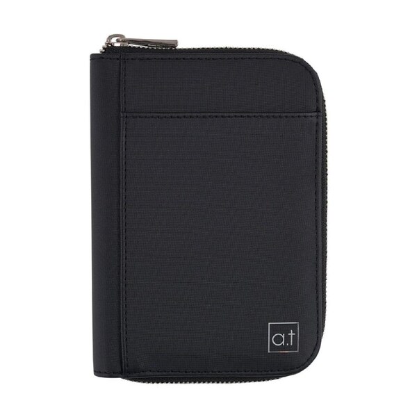 Annabel Trends AT Mens Travel Passport Wallet Black 12.5x17.5cm