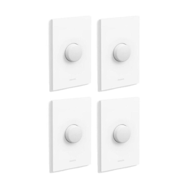 4PK Philips Hue Smart Wall Mount Button W/Adaptive Lighting Wireless