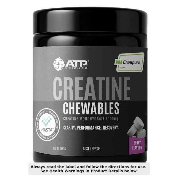 ATP Science Creatine Chewables Raspberry 90 Tablets