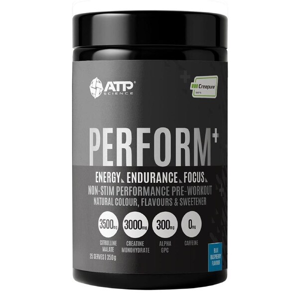 ATP Science Perform+ Pre-Workout Blue Raspberry 350g