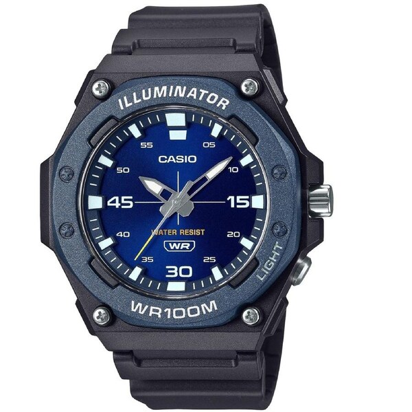Casio Black Blue Men's 100m 3-Hand Analog Sports Watch MW-620H-2A