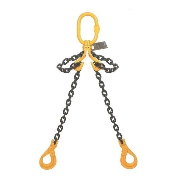LIFT SAFE&nbsp;2 Leg&nbsp;Chain Sling - 10mm x 2m - W.L.L 5500kg - CS102X2 - Grade 80