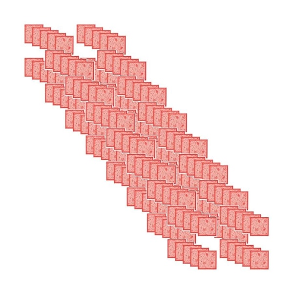 8x 20pc Annabel Trends Red & Pink Paper Napkins Trailing Natives 23.5x33cm