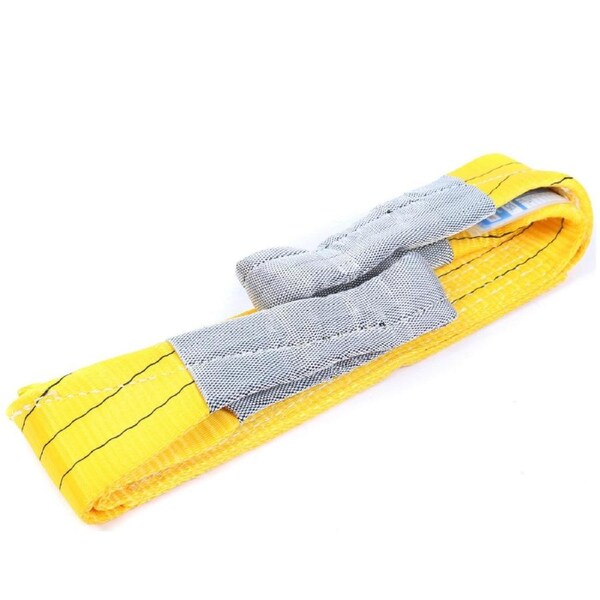 LIFT SAFE 3T x 3M Flat Lifting Sling - Yellow - Test Certificate