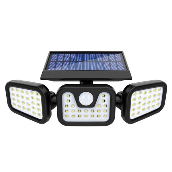 3-Headed Outdoor Solar Motion Sensor Light (2400mAh)