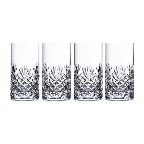 Royal Doulton Highgate Crystal Highball Tumbler 360ml - Set Of 4 Glasses