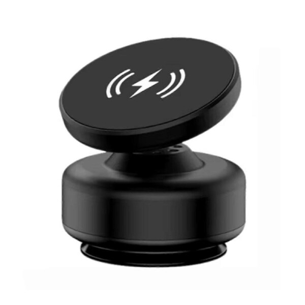 Deal365 X9C Black New Wireless Charging 360 Degree rotatable Vacum Car Holder