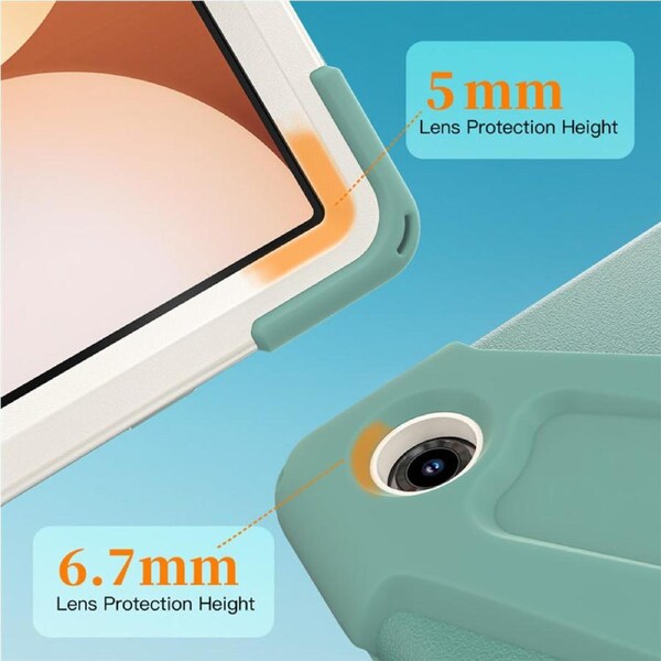 Catzon Case for Samsung Galaxy Tab A11+/SM-X230/X233/X235/X236B with Straps-JadeGreen