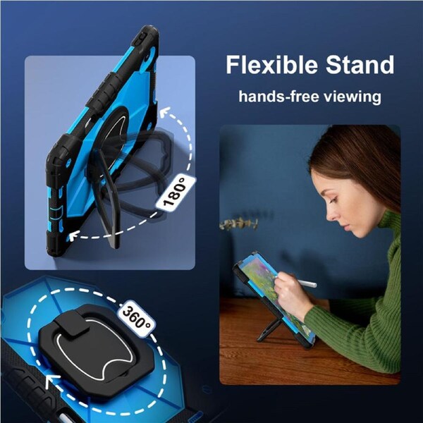 Catzon Tablet Case for Huawei MatePad 11.5s Shockproof Case with Strap-BlackBlue