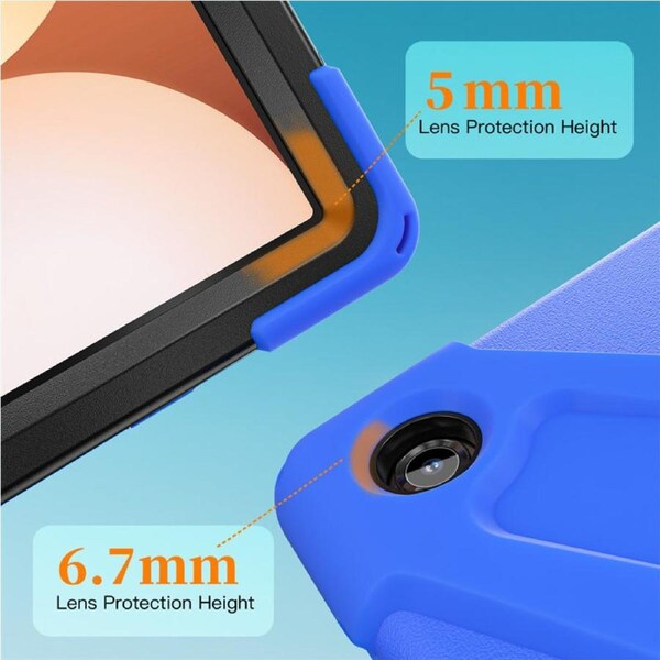 Catzon Case for Samsung Galaxy Tab A11+/SM-X230/X233/X235/X236B with Straps-Blue